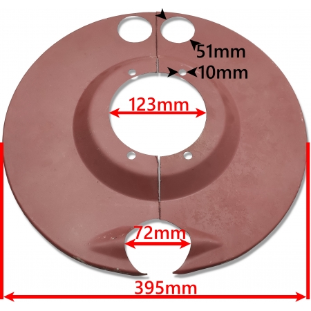 KOMPLET Osłon Szczęk Hamulca PRZYCZEPY HL 8011 6011